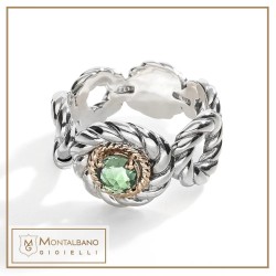 Anello Nodi tondini pietre